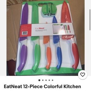 Vibrant 12-Piece Kitchen Knife Set